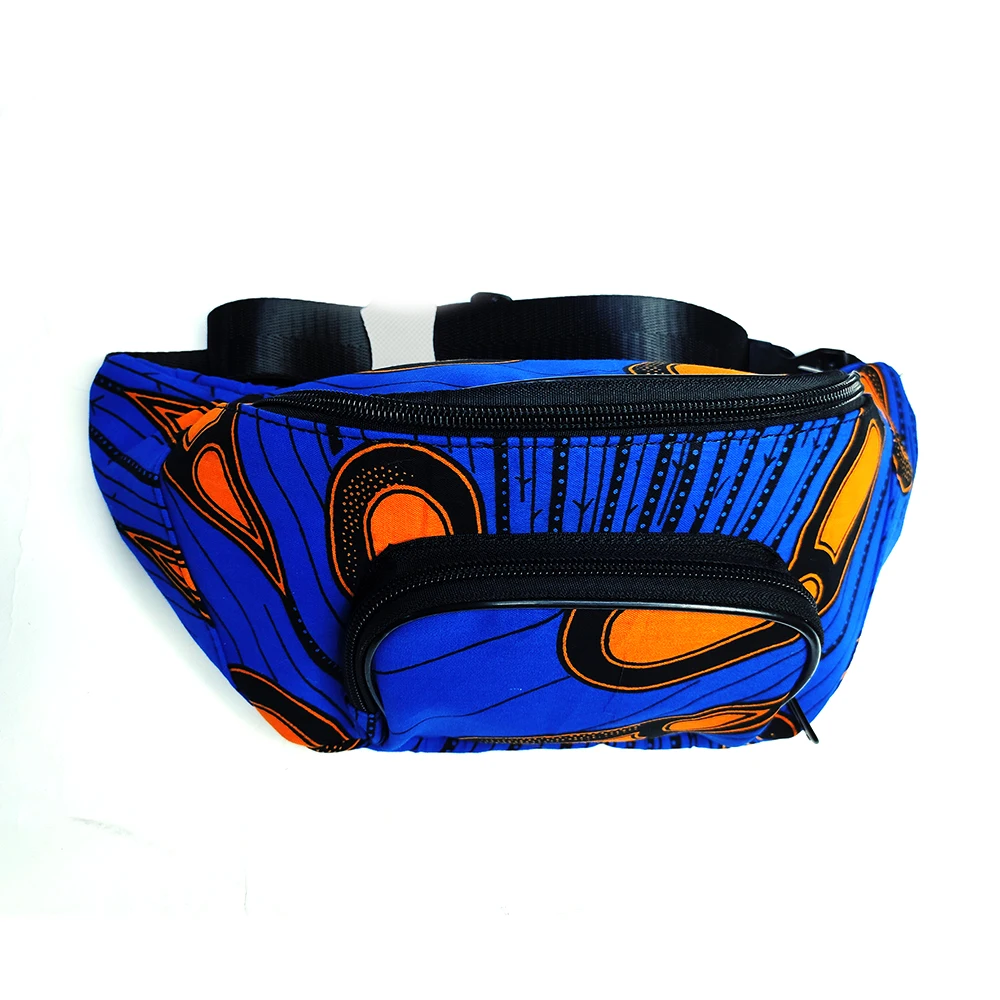 

zipper style waist bag women african fashion waist bag colorful multi colors wholesale price, Customized