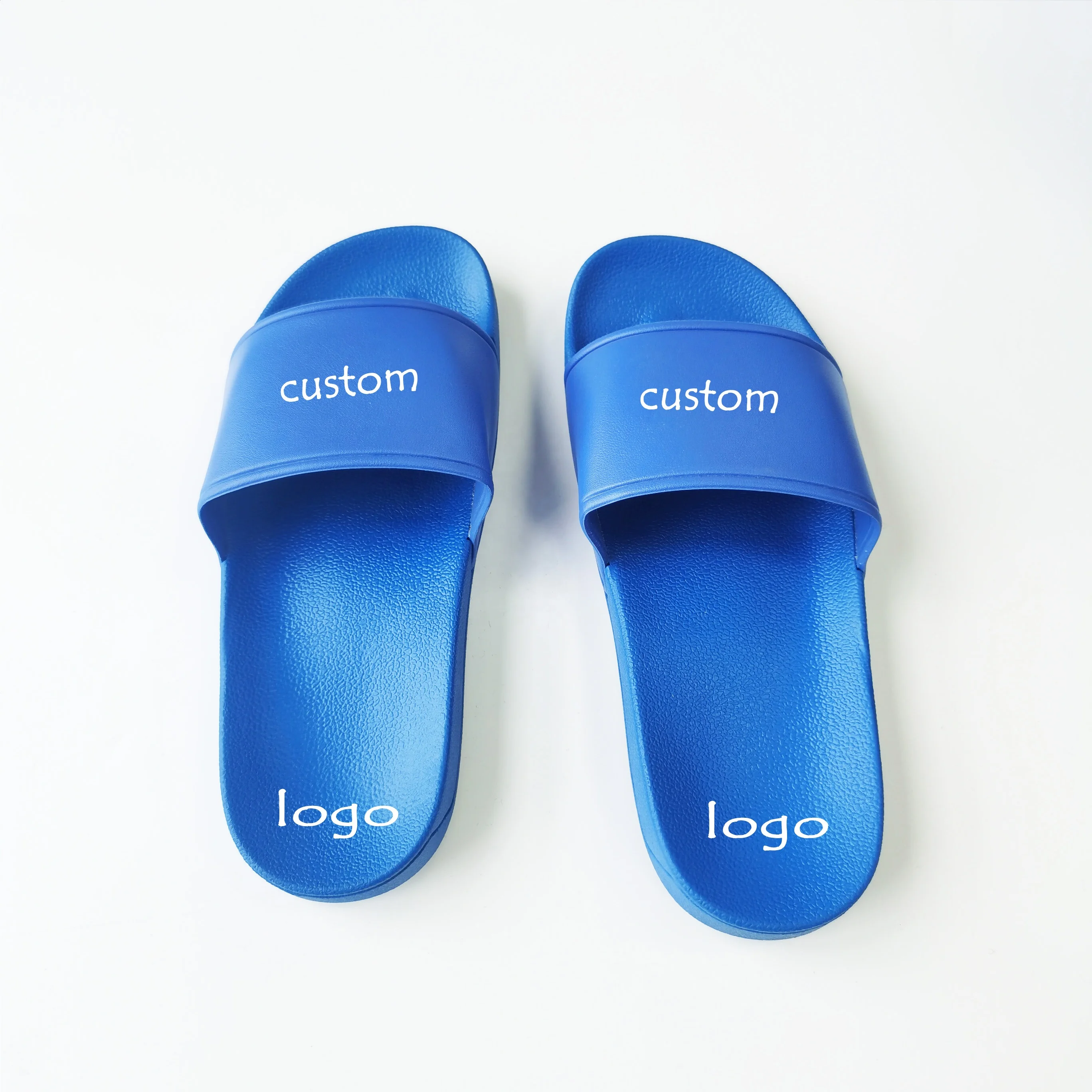 

New Pvc Unisex Comfortable Customized Logo Multiple Colors Couple Home Slides Slippers