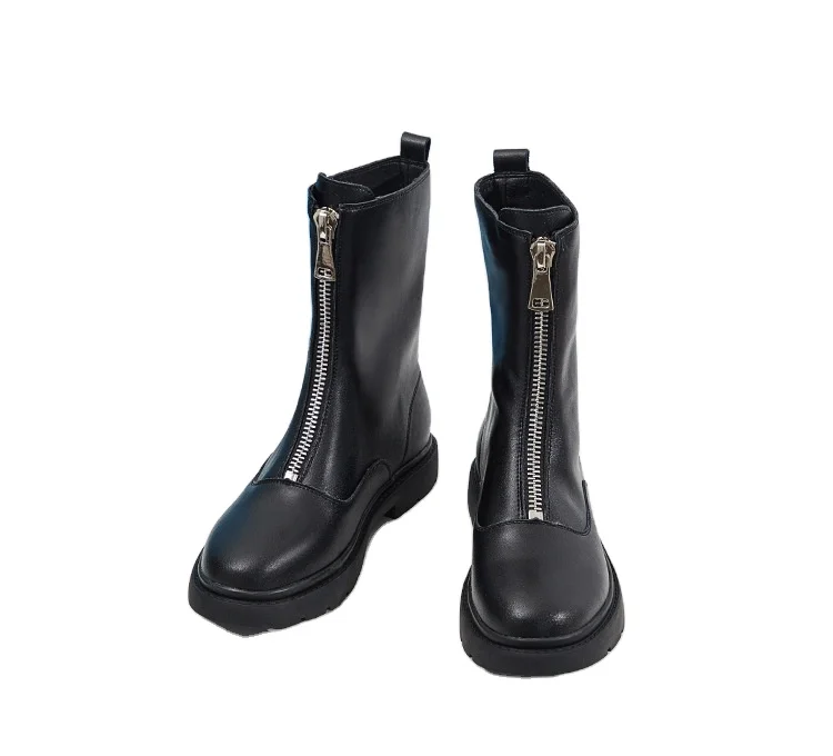 

2020 winter Promotional Top Quality Black zipper Up And Ankle Wedge boots Women Ladies, As picture show or customized