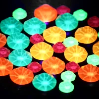 

16 Cuts Glow Rhinestones Non Hot Fix Neon MN Flat Back Strass Glow under Ultraviolet Light