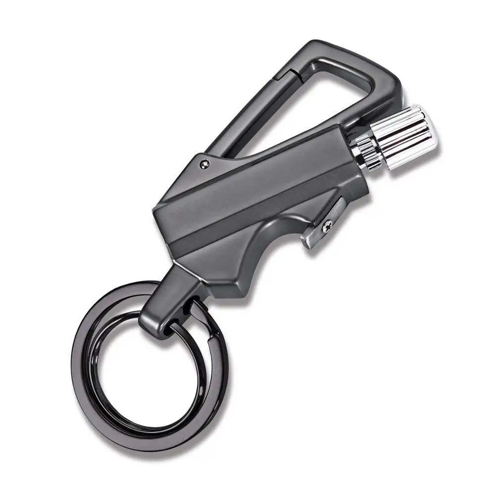 

Flint Lighter Keyring Ring Gas Key Chain Lighter