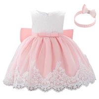 

Wholesale Children Party Dresses Baby Girl Princess Dress Kids Newborn Fancy Church Frocks L1911XZ