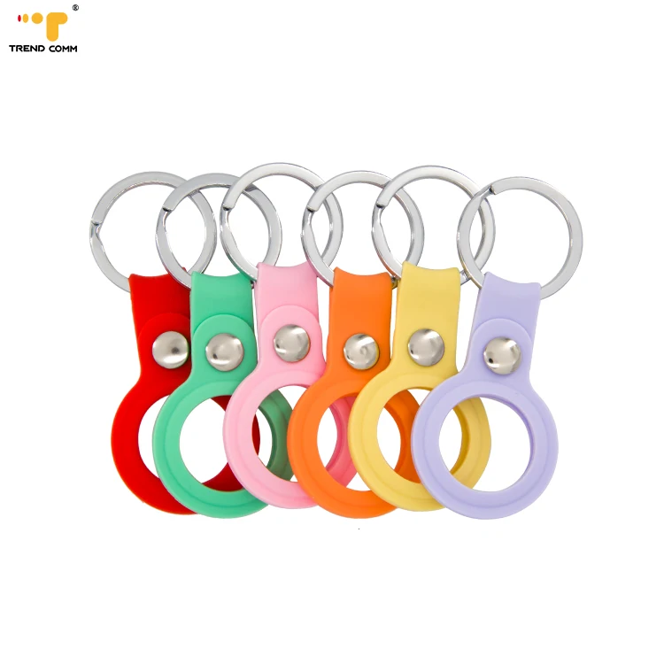 

Wholesale hot popular Keychain Airtags Locator Tracker Protective Case Soft Airtag Silicone Cover Suitable For Apple