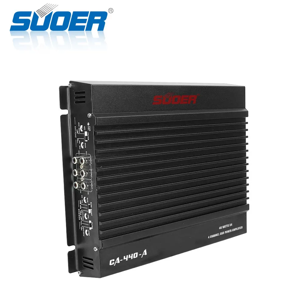 

Suoer CA-440-A Wholesale car amplifiers power 4 channel audio stereo powerful car amplifier, Black