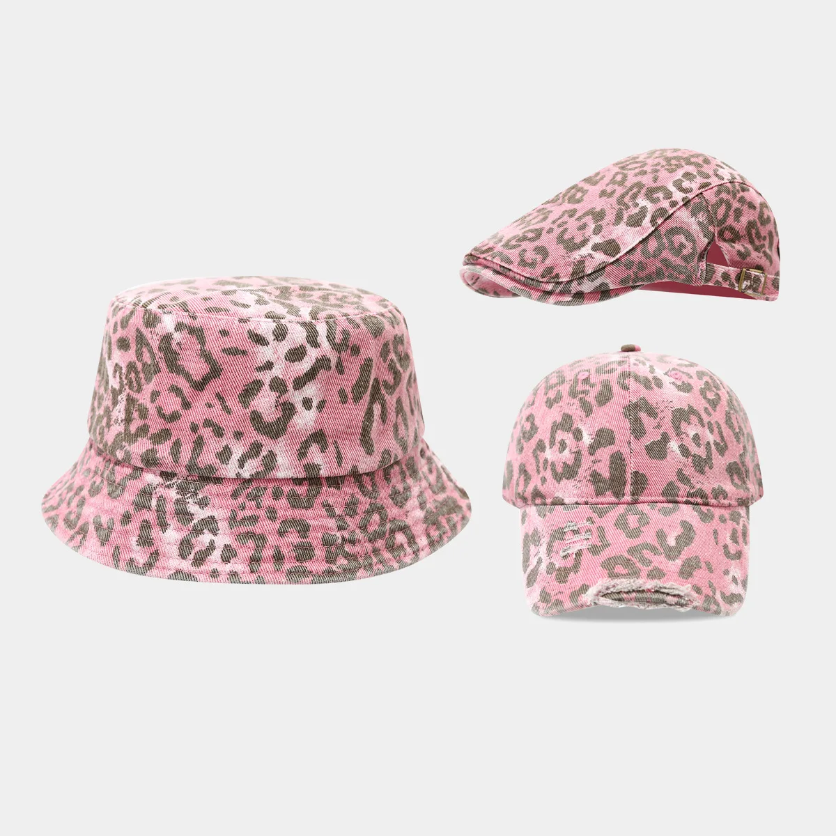 Leopard Print Bucket Hat
