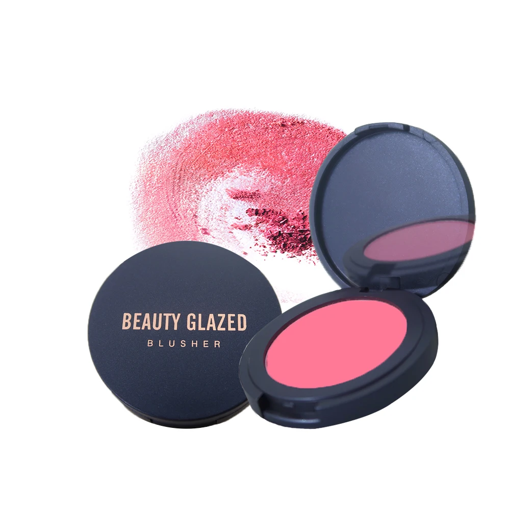 

BEAUTY GLAZED Face Blusher Powder Rouge Makeup Cheek Blusher Powder Cream Natural Blush