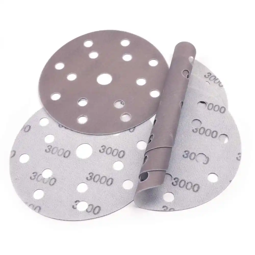 Satc 6 Inch 150mm 17 Holes Soft Film Sanding Disc Sandpaper2000 To 3000