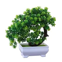 

house plant with pot decorative Office Desk indoor decor home artificial plastic bonsai plants