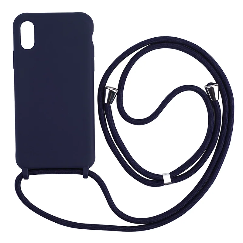 

High Quality TPU Necklace Crossbody Phone Case for iPhone 11 XS, 5 colors