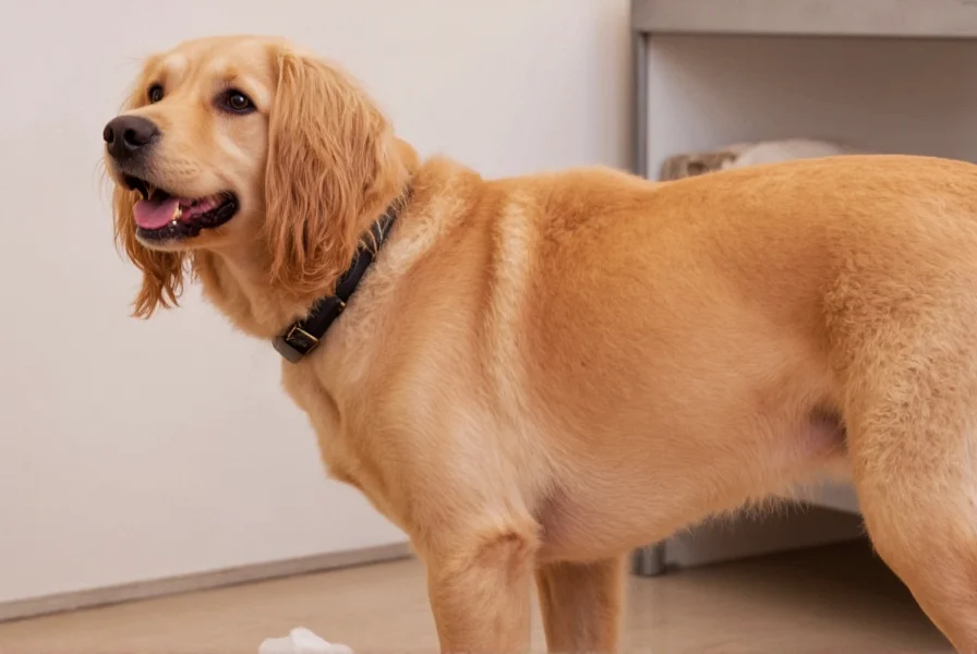 Close-up of a dog's mouth showing irritation from cinnamon exposure with veterinary professional examining