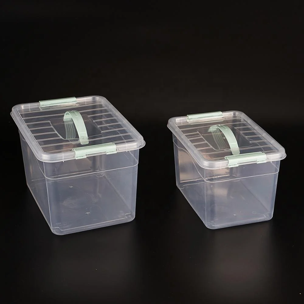 

3.5L Storage box plastic customized container size plastic storage box with handle, Clear or customized pantone