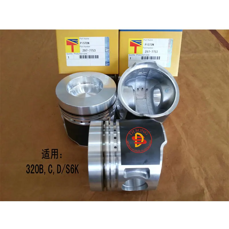 Machinery Engine Parts Diesel Engine Piston 297-7753 For E320bcd S6k ...