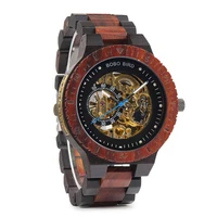 

2019 BOBO BIRD top brand watches watch wood unique mechanical watch with mens watches