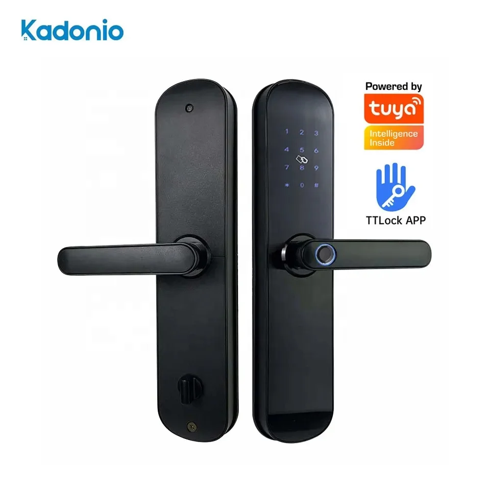 

Kadonio Biometric Fingerprint Lock Smart LED Keypad TT Lock APP BLE Digital Lock Door Security