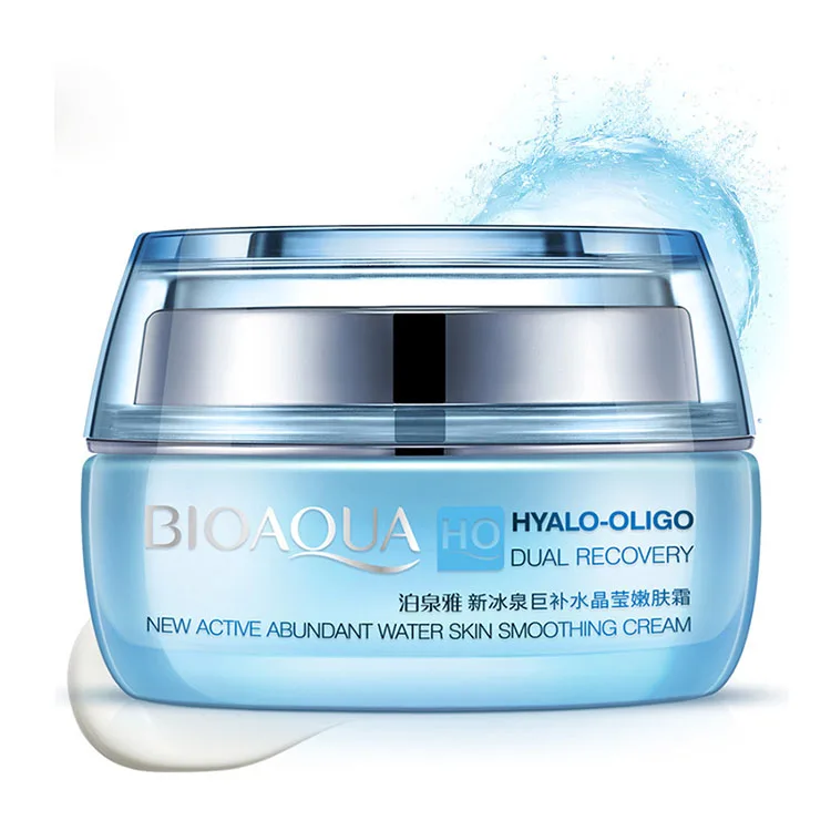 

BIOAQUA private label New Ice Spring Essence Water Moisturizing Anti Wrinkle Hyaluronic Acid face cream drop shipping, As photo