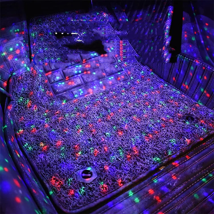 

Car LED Ambient Light Car Interior Foot Lights USB Star Laser Projector Lighting