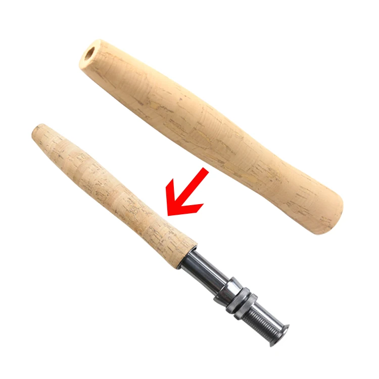 

China wholesale  FLy Fishing Rod rod Handle Composite Cork Grip Fishing DIY Rod Building Repair Fishing Tackle, Wood