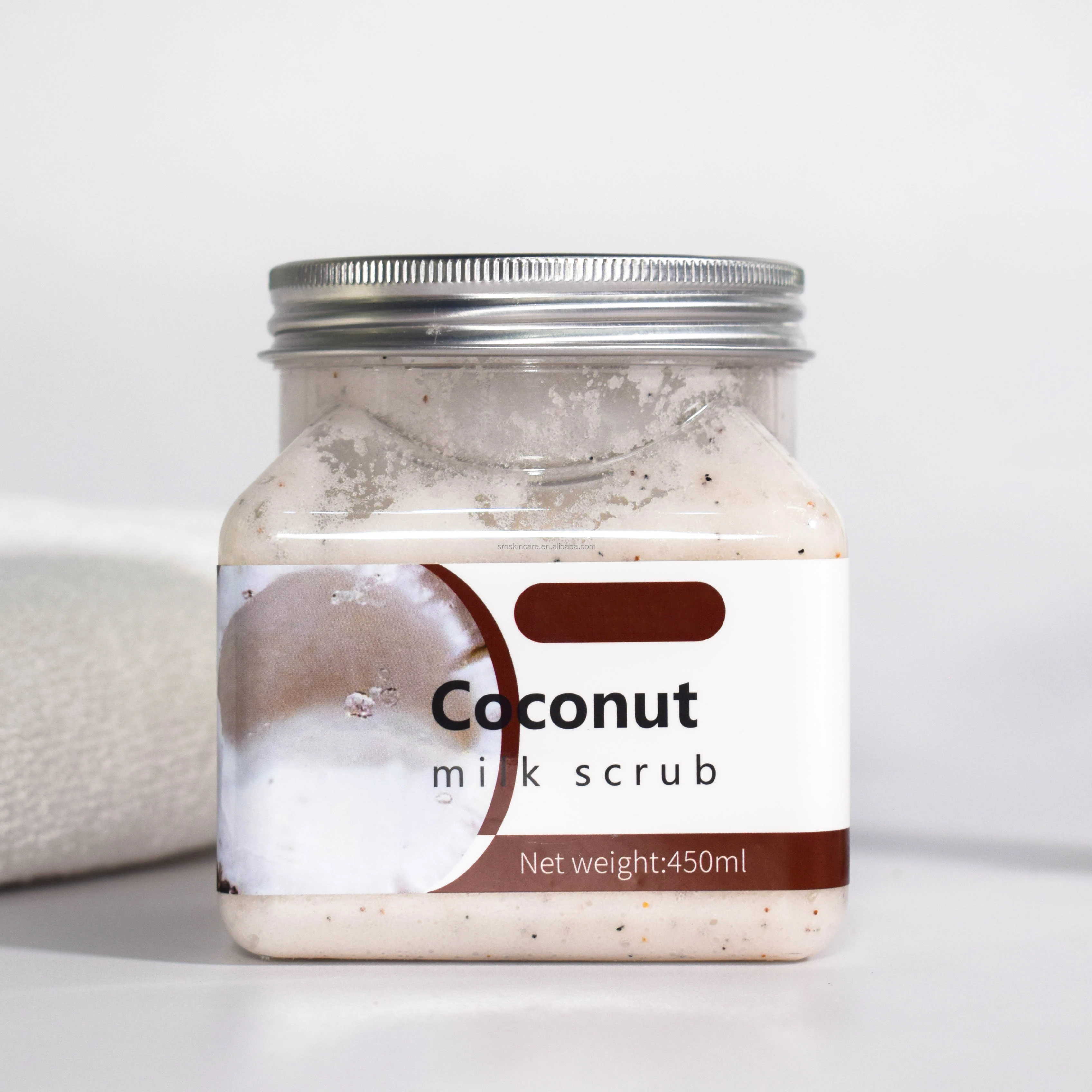 

OEM/ODM Custom Logo Cheap Organic Coconut Extract Mens Whitening Exfoliating Moisturizing Skin Foot Body Scrubs, White