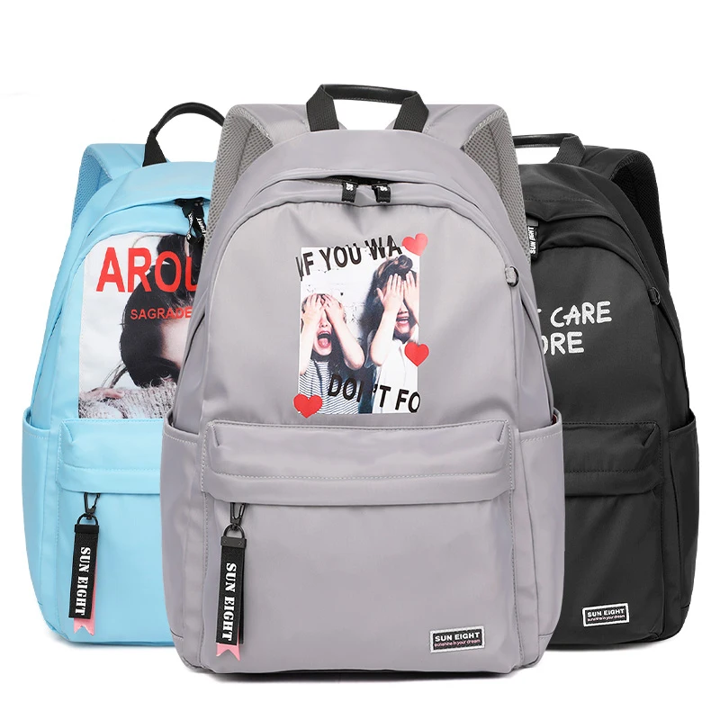 

Customised School Bags New Style Outdoor Canvas Backpack Girls Printed Adults Bags, Customized color