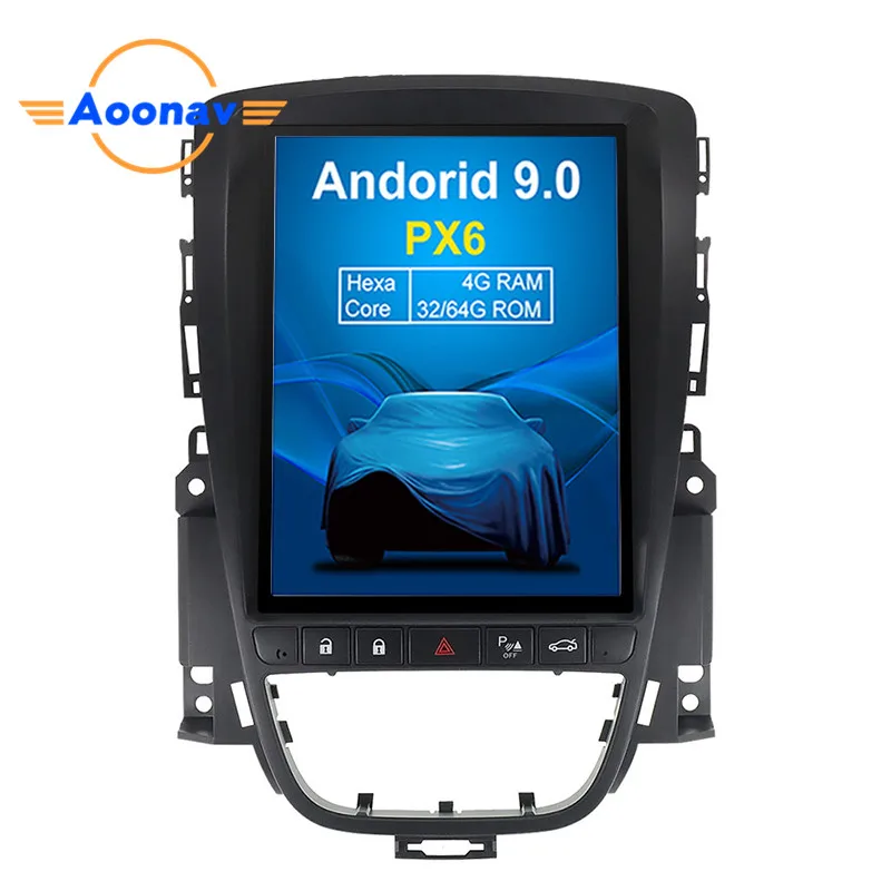 

AOONAV Android 8.1 Car DVD Player GPS navigation For OPEL Astra J 2010 GPS Radio Navigation Multimedia System, Black