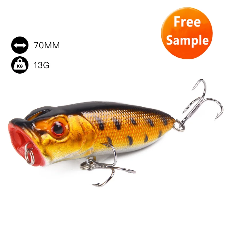 

Wholesale Luya 70mm Fishing Lure Poppers Saltwater, 5 colors