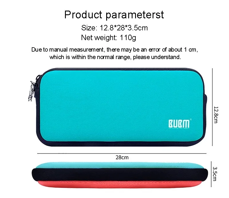 Custom Waterproof Portable Neoprene Sleeve Case For Nintendo Switch