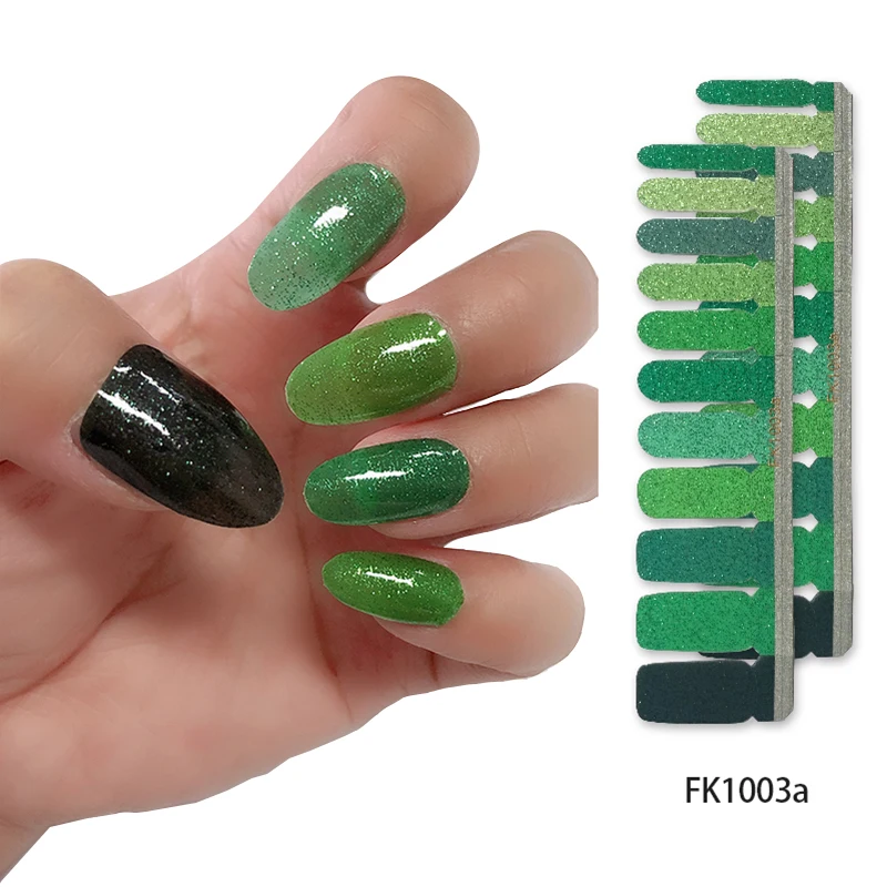 

Hot sale 3D Nail Art Wraps Strip self adhesive bulk nail sticker