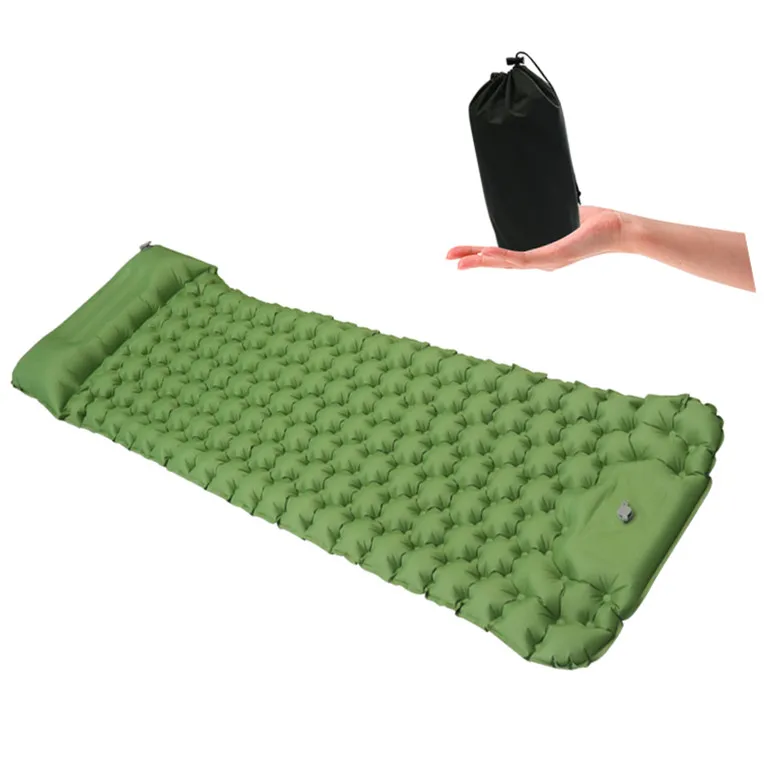 

Ultralight Inflatable Camping Sleeping Pad - Sleeping Mat with Built-in Foot Pump, Many colors for your choice