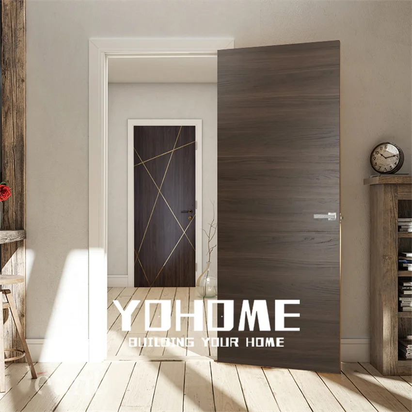 

Spain standard puertas interiores pre colgadas luxury interior wood door for villa modern interior wood doors for house