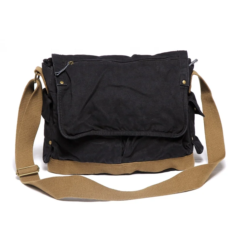 

T0604 Drop Ship Shoulder Bag Canvas Men Day Messenger Bag for School