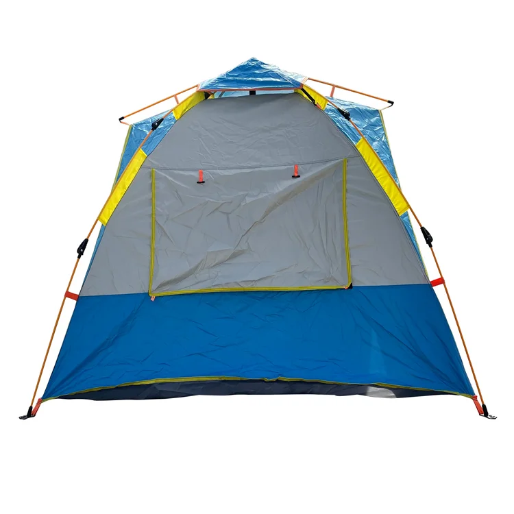 

Outdoor Portable Rainproof Aluminum Pole Camping Tent, Dark green,blue