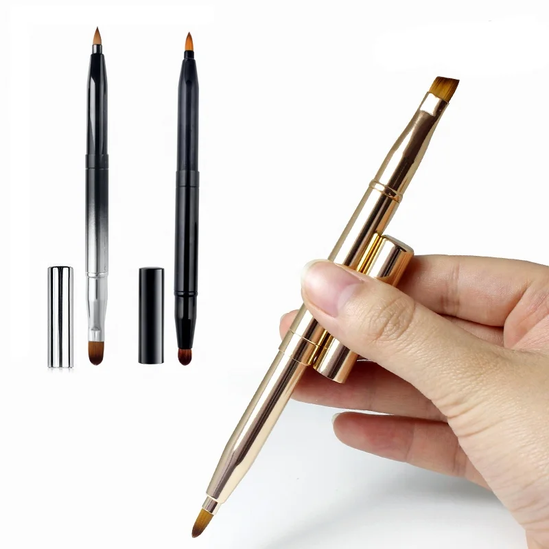 

Mini Hollow Flocking Disposable Empty Gloss Lip Brush Beauty Makeup Wand