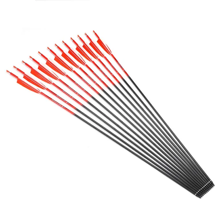 

ID 6.2 Orange Pure carbon Archery spine 300-800 Arrow Bow and Arrow for Hunting Archery Arrow