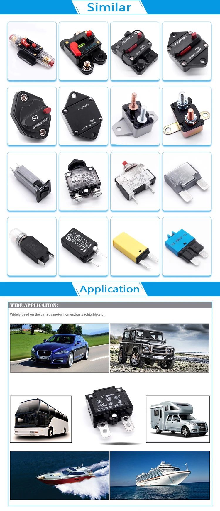 L1 L2 L3 Series 12v 24v 50v 5a 10a 15a 20a 30a 50a Electrical Dc