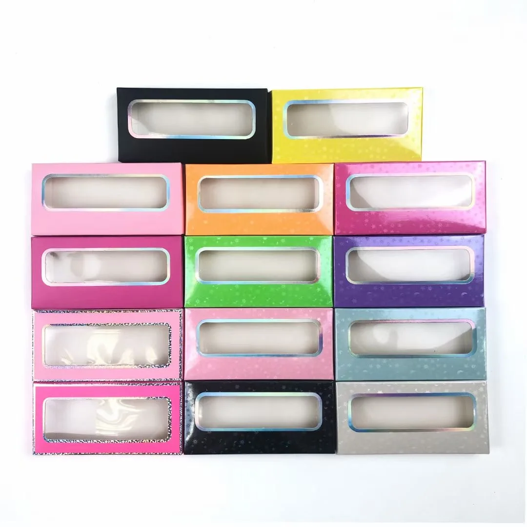 

wholesale soft paper empty 3d cruelty eyelashes free mink lashbox packaging by lasheswholesale vendor