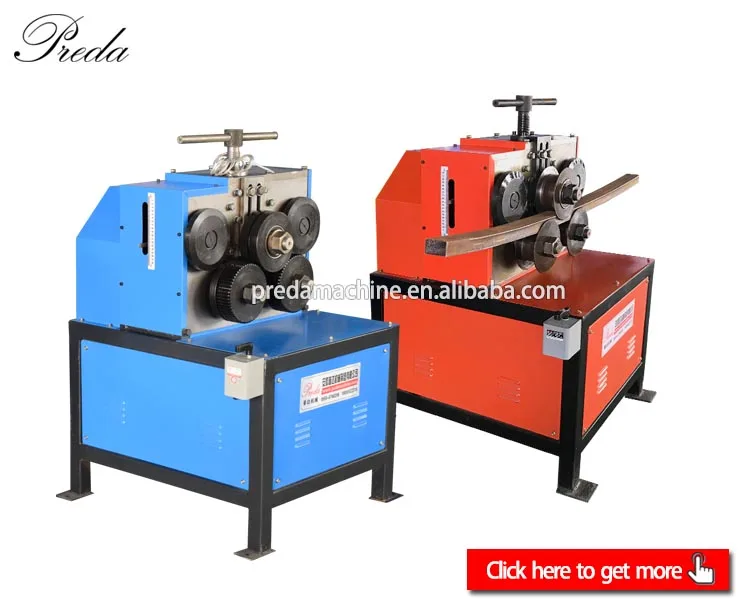 Angle iron flange bending machine for round duct flange rolling and making