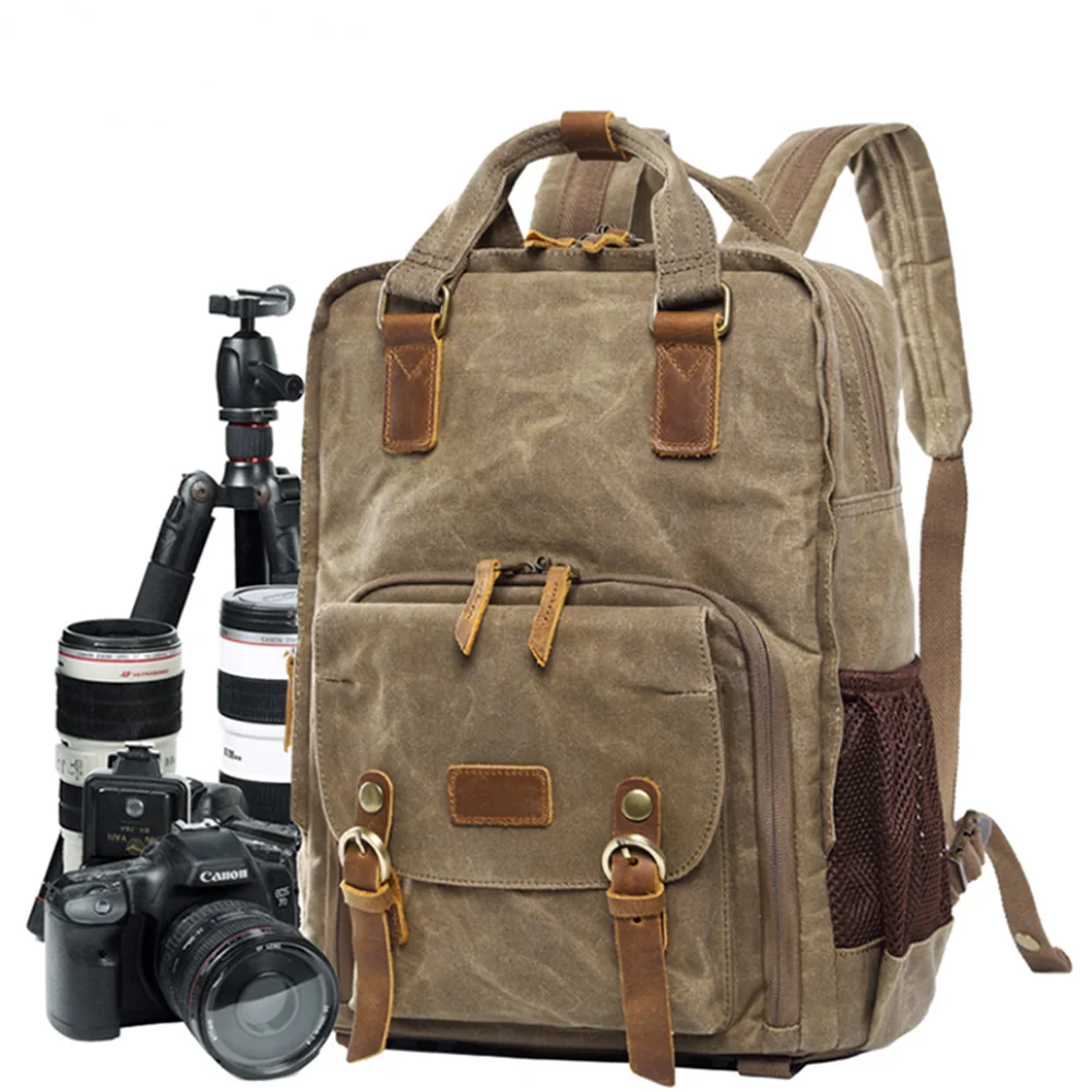 

Fashion Waterproof Canvas Laptop Business Travel Shoulder Bag Backpack