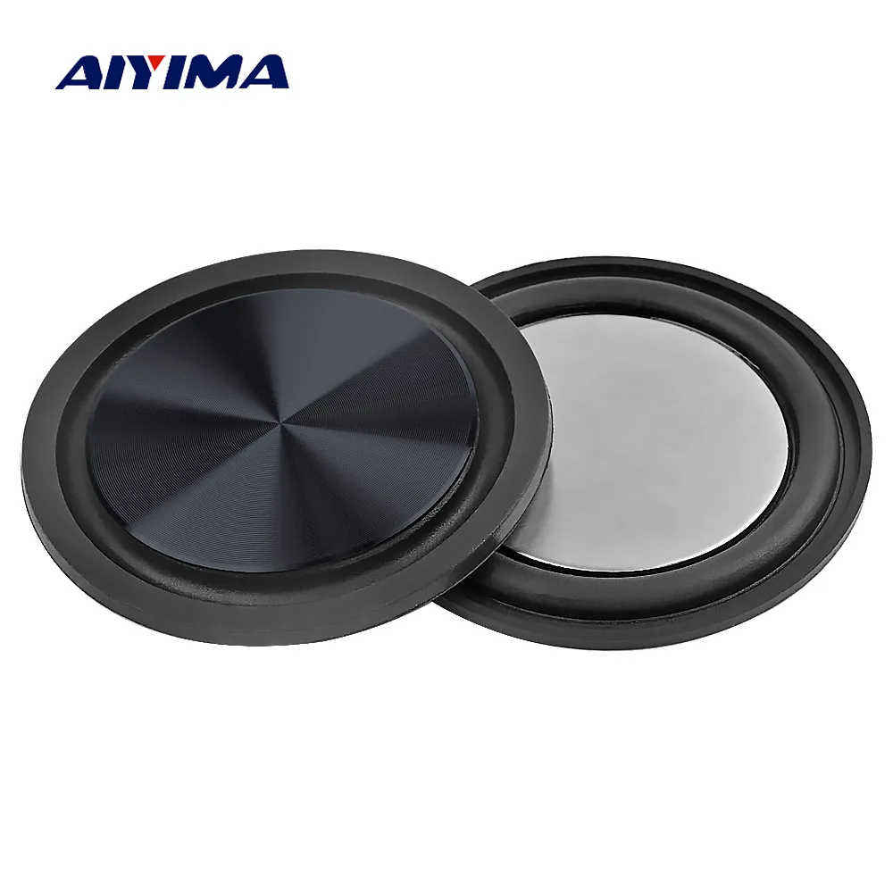 

AIYIMA 2Pcs 61MM Bass Radiator Speaker Diaphragm Subwoofer Speaker Vibration Passive Radiator Rubber Plate DIY Woofer Audio