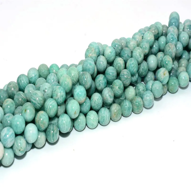 

NAPOLN Trade Insurance High Quality 4/6/8/10/12mm Natural Amazonite Gemstone Beads, Light green