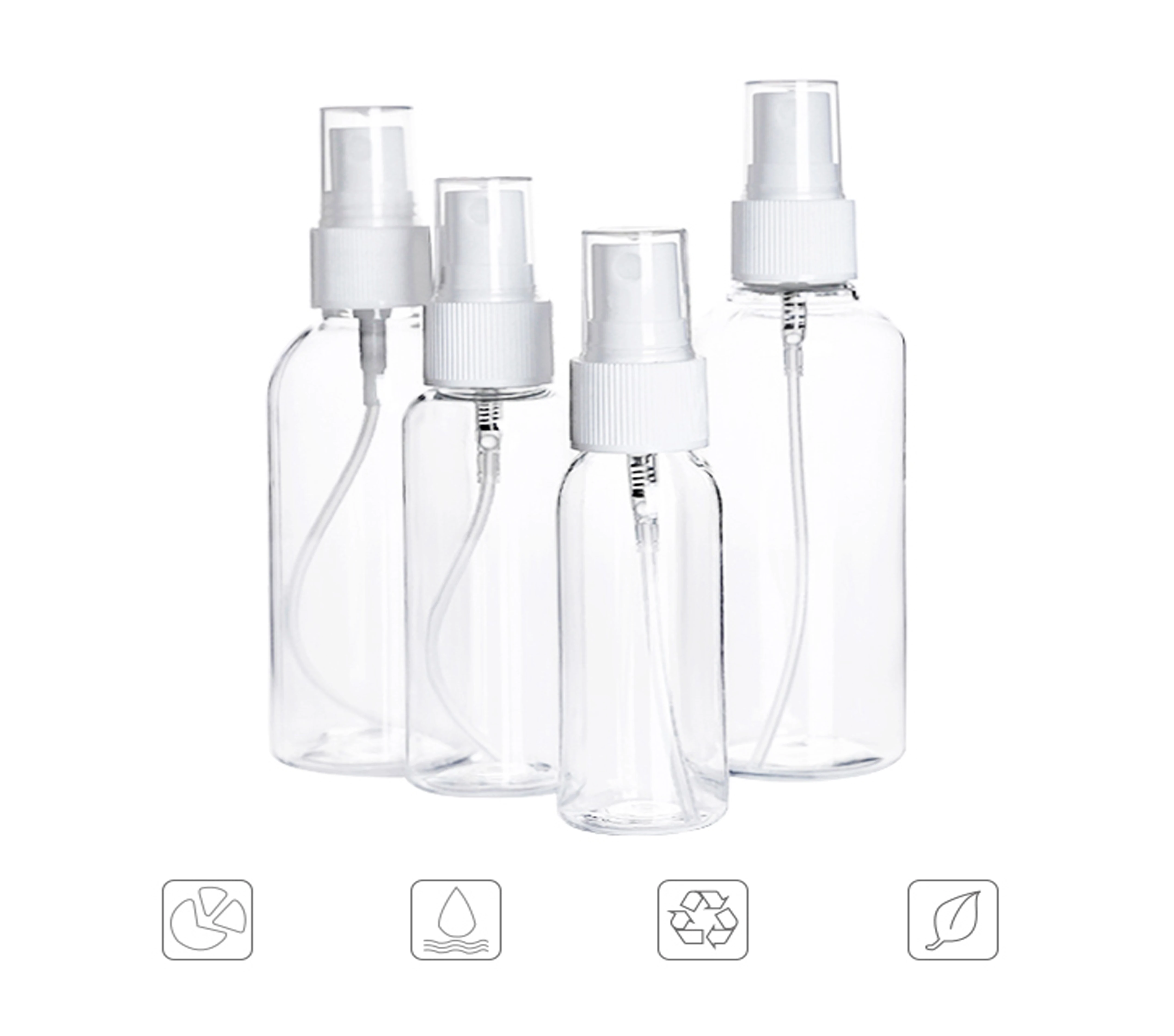 30ml 50ml 100ml 200ml Travel Outdoor Recycled Cosmetic Mist Spray