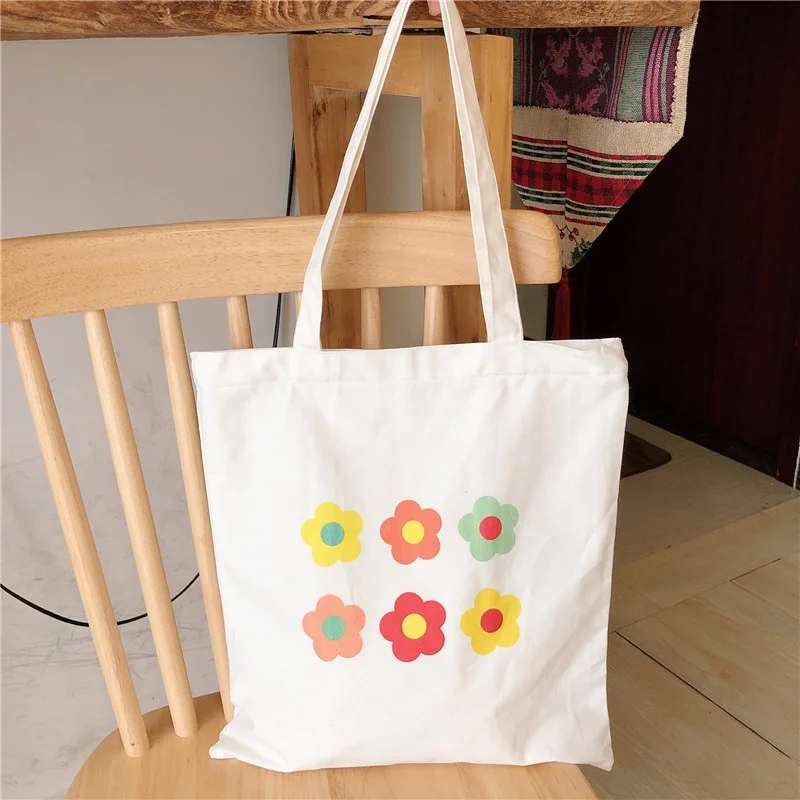 

Wholesale Handmade Printed Custom Designer 100% Cotton Shopping Tote Bag, Customized color