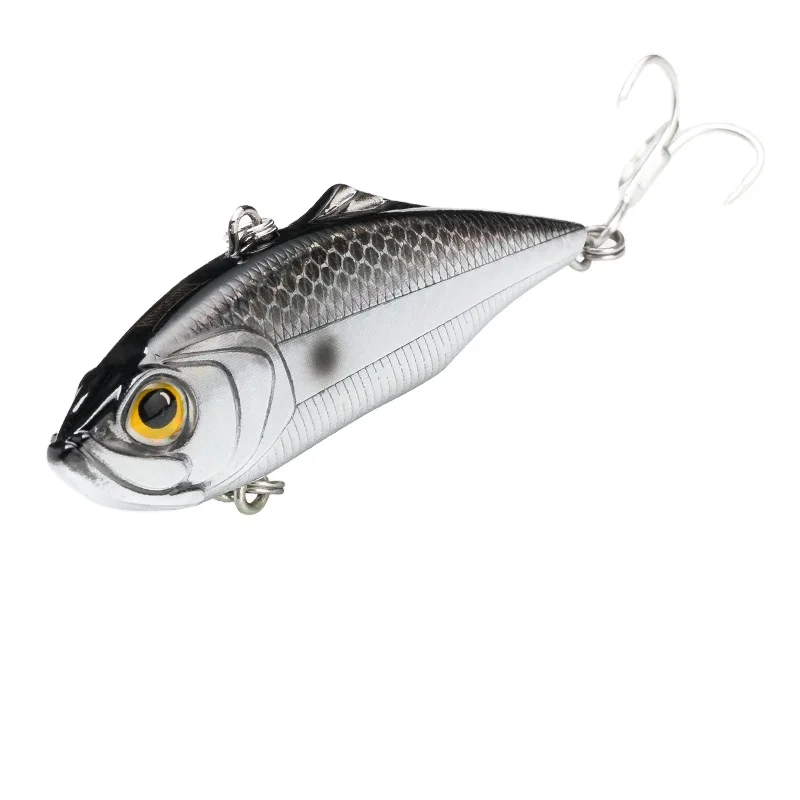 

5504 High Quality Fishing Bait VIB Artificial Fishing Lure Multi-section Bait Vib Fishing Lures With 3D Eyes, 6 colors