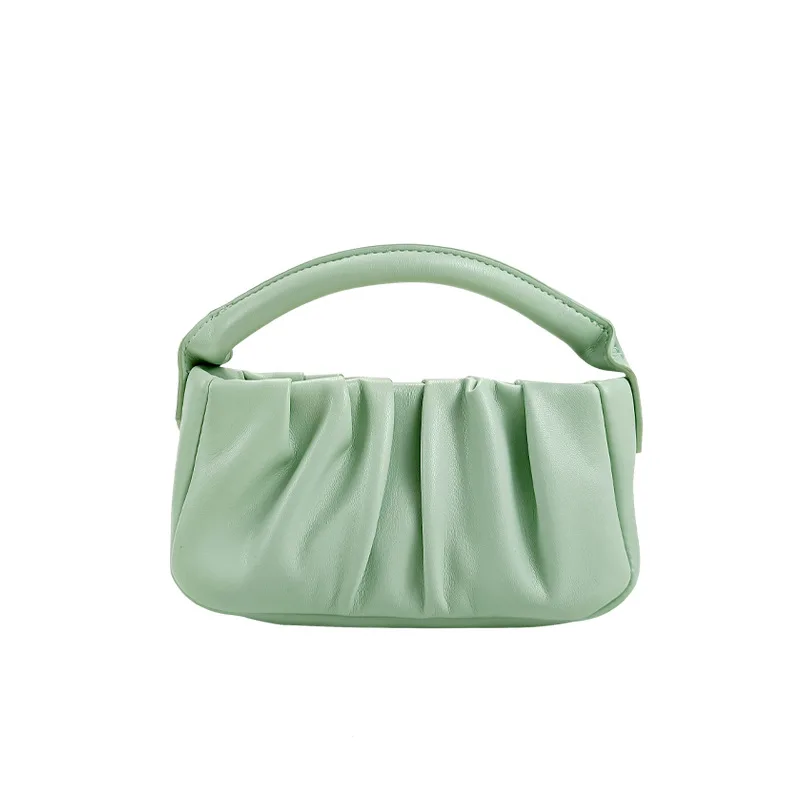 

Summer New Mini Handbag Cloud Bag Fold Chain Hand Bag Crossbody Bags/, As pitcure