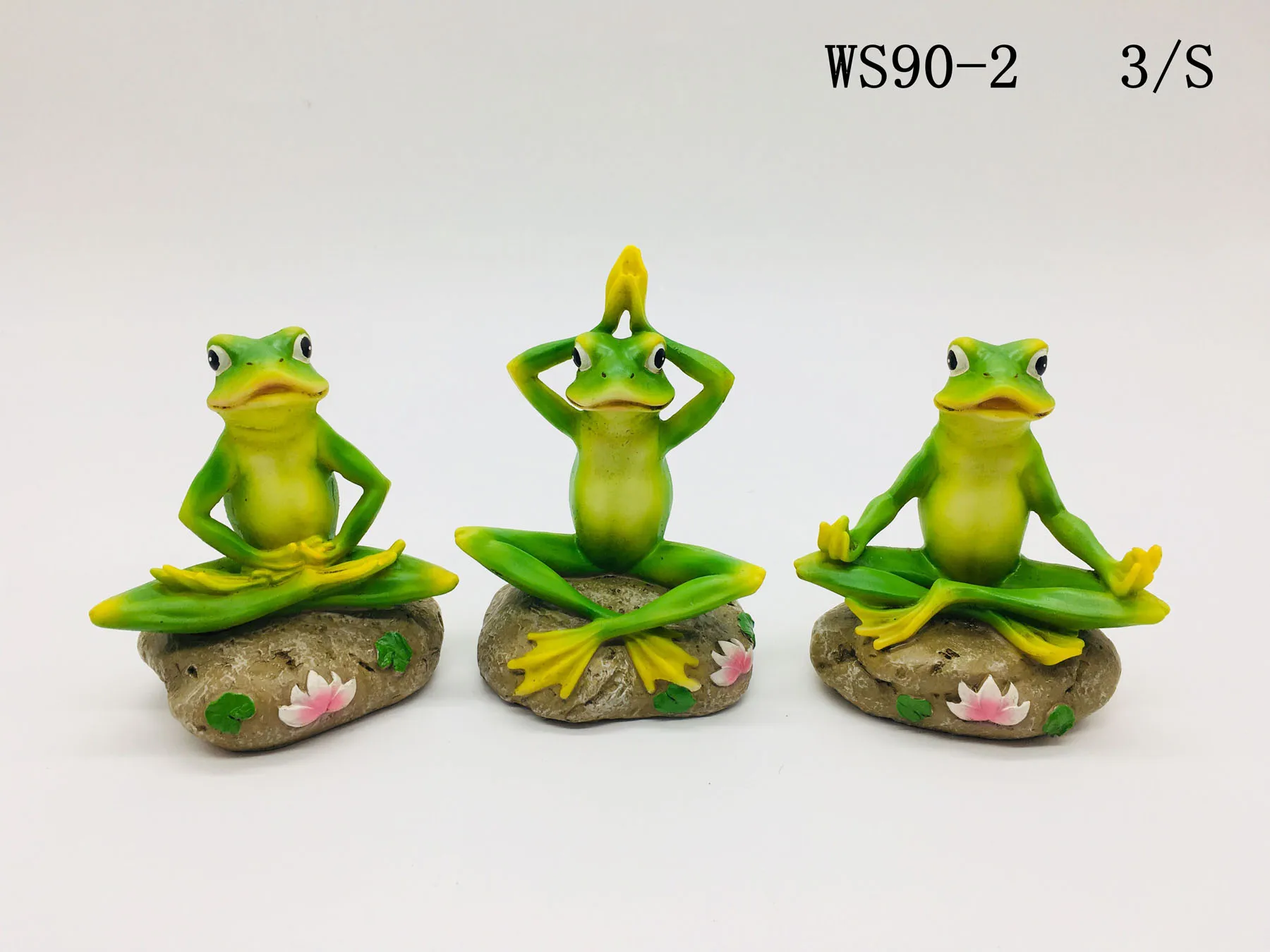 畅销书绿色坐青蛙雕像雕像
