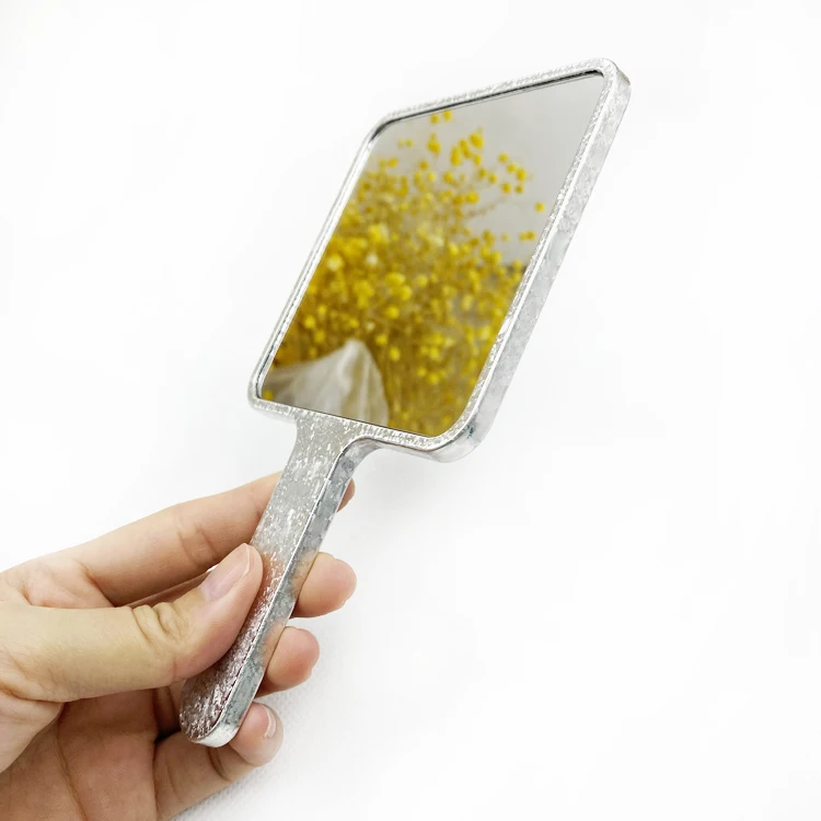

Luxury Glitter Hand Mirror for Makeup Factory Direct Sales Can Be Customized Personalized Handheld Mirror Cosmetic Mirror, Customized color
