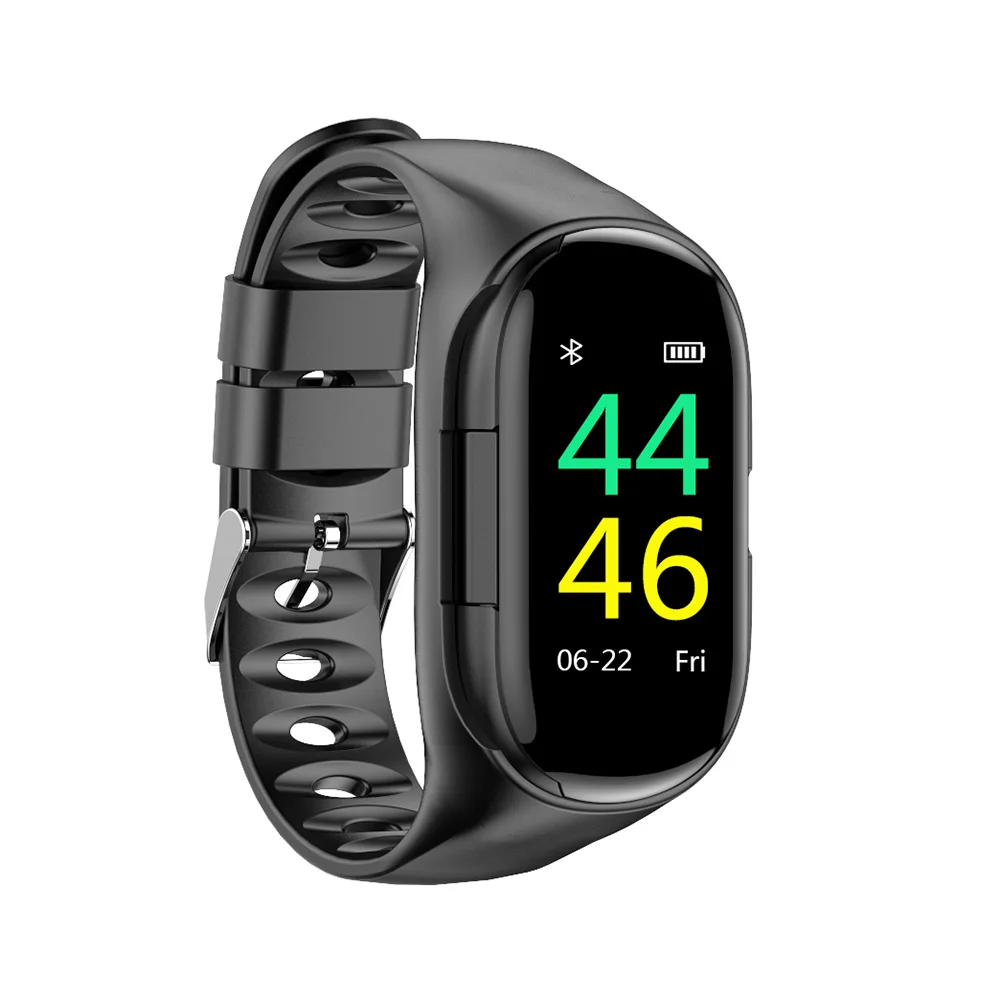M1 Smart Watch Heart Rate Monitor Smart Wristband  Headphone for Android and IOS