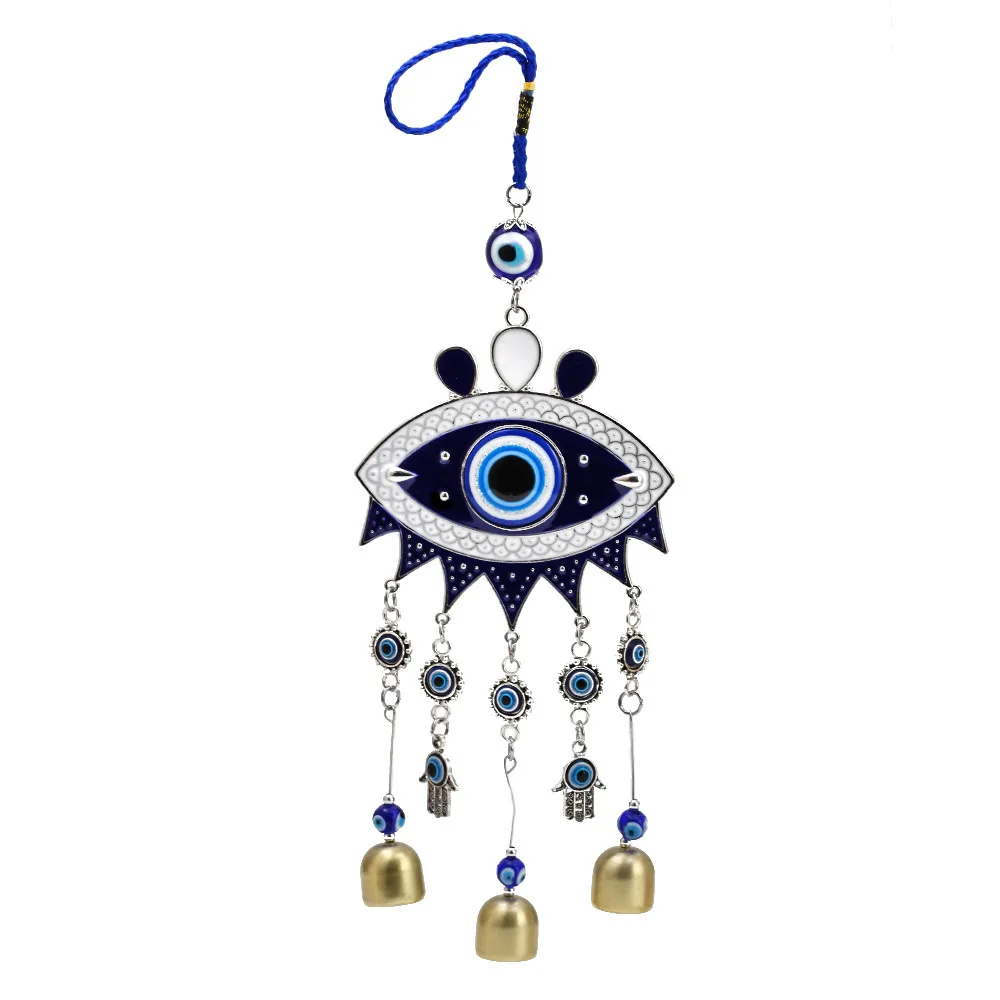 

GT Hot Selling Wind Chime Europe and the United States Retro Boho Wall Hanging 2021 Fashion Evil Eyes Key Chain