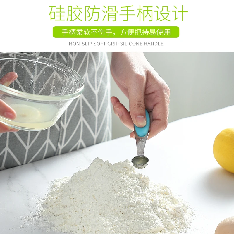 
9 Piece stainless steel measure cups Set with Silicone handle- Home Kitchen Gadget, Tool & Utensils for Cooking 