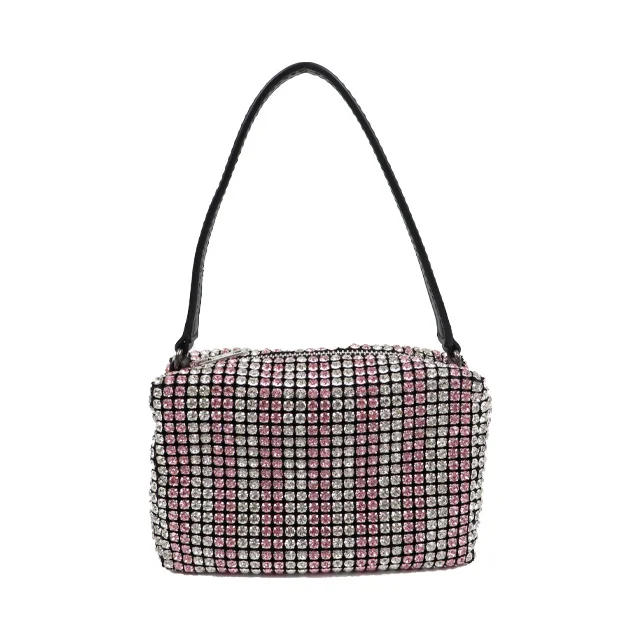 

2022 Luxury Fashion Colorful Pink White Rhinestone Clutches Bag Women Purse Bling Bag Evening Party Diamonds Handbag