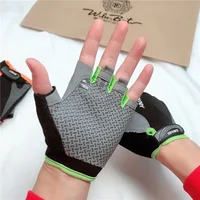 

Cheap half-finger men's bicycle gloves breathable silicone non-slip motorcycle fishing fitness finger gloves